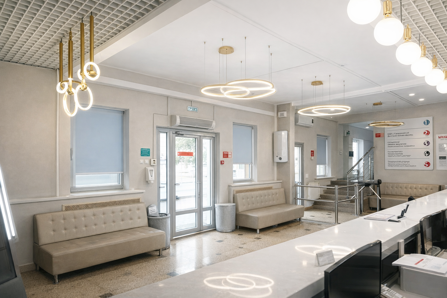 Интерьер медицинского центра Здоровье